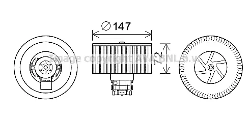 вентилатор вътрешно пространство AVA QUALITY COOLING 