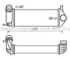 Интеркулер (охладител за въздуха на турбината) AVA QUALITY COOLING