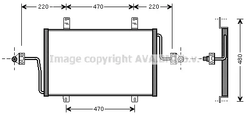 кондензатор, климатизация AVA QUALITY COOLING 