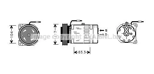 компресор, климатизация AVA QUALITY COOLING 