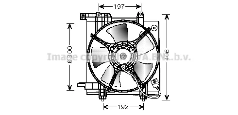вентилатор, охлаждане на двигателя AVA QUALITY COOLING 