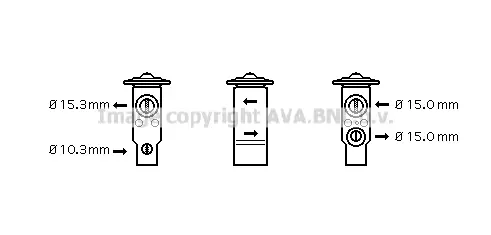 разширителен клапан, климатизация AVA QUALITY COOLING 