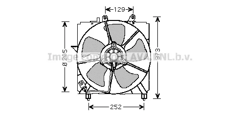 вентилатор, охлаждане на двигателя AVA QUALITY COOLING 