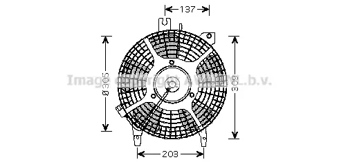 вентилатор, охлаждане на двигателя AVA QUALITY COOLING 