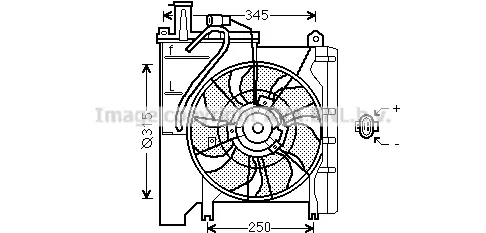 вентилатор, охлаждане на двигателя AVA QUALITY COOLING 