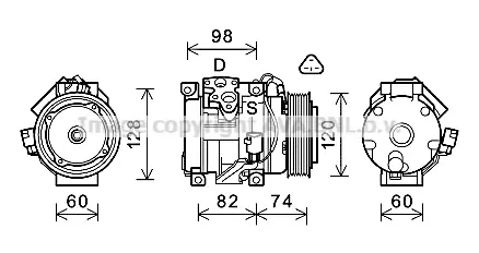 компресор, климатизация AVA QUALITY COOLING 