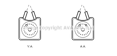 маслен радиатор, двигателно масло AVA QUALITY COOLING 