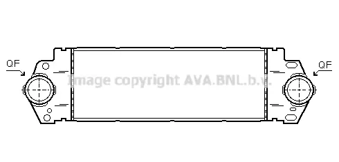 интеркулер (охладител за въздуха на турбината) AVA QUALITY COOLING 