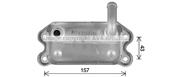 маслен радиатор, двигателно масло AVA QUALITY COOLING 