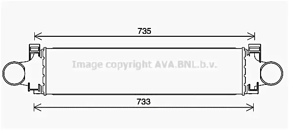 интеркулер (охладител за въздуха на турбината) AVA QUALITY COOLING 