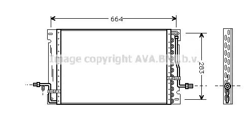 кондензатор, климатизация AVA QUALITY COOLING 