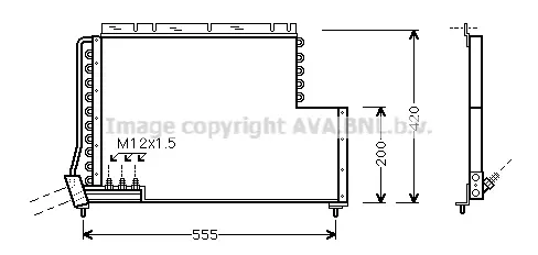 кондензатор, климатизация AVA QUALITY COOLING 