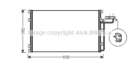 Кондензатор, климатизация AVA QUALITY COOLING