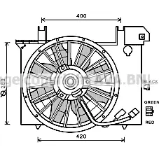 вентилатор, охлаждане на двигателя AVA QUALITY COOLING 