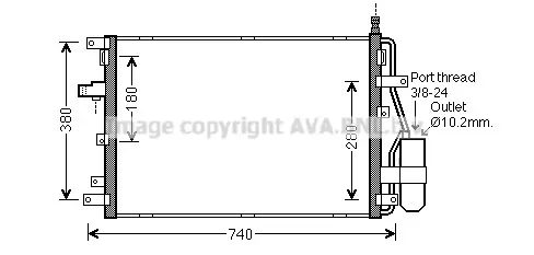 Кондензатор, климатизация AVA QUALITY COOLING