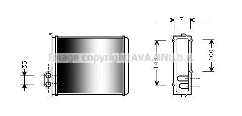 топлообменник, отопление на вътрешното пространство AVA QUALITY COOLING 