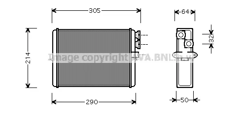топлообменник, отопление на вътрешното пространство AVA QUALITY COOLING 