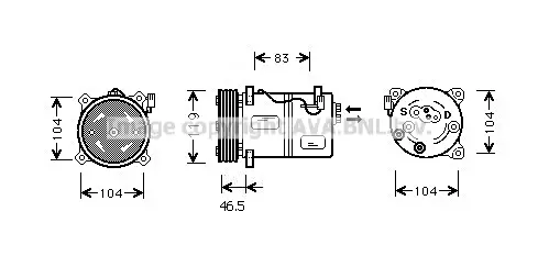 компресор, климатизация AVA QUALITY COOLING 