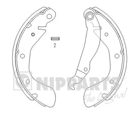 комплект спирачна челюст NIPPARTS            