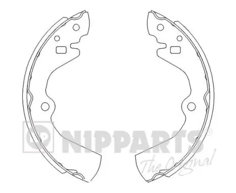 комплект спирачна челюст NIPPARTS            