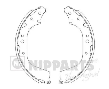 комплект спирачна челюст NIPPARTS            