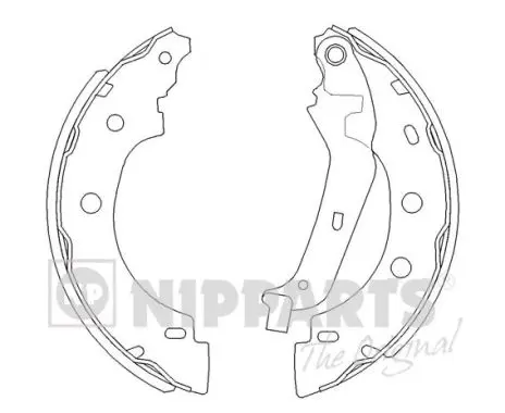комплект спирачна челюст NIPPARTS            