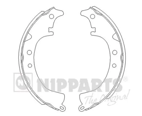 комплект спирачна челюст NIPPARTS            