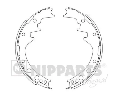 комплект спирачна челюст NIPPARTS            