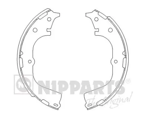 комплект спирачна челюст NIPPARTS            