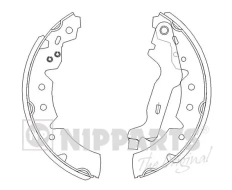 комплект спирачна челюст NIPPARTS            