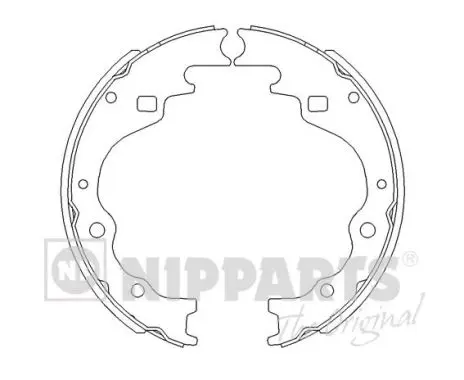 комплект спирачна челюст NIPPARTS            