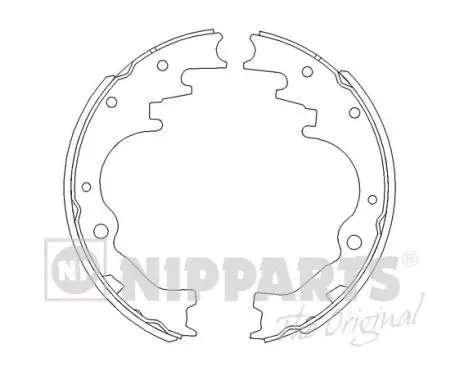 комплект спирачна челюст NIPPARTS            
