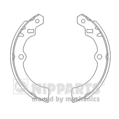 комплект спирачна челюст NIPPARTS            