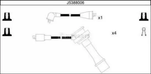 комплект запалителеи кабели NIPPARTS             J5388006