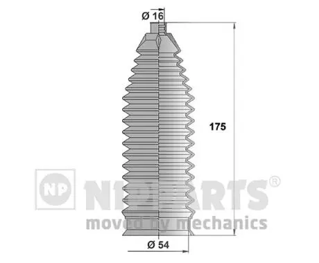 комплект маншон, кормилно управление NIPPARTS            