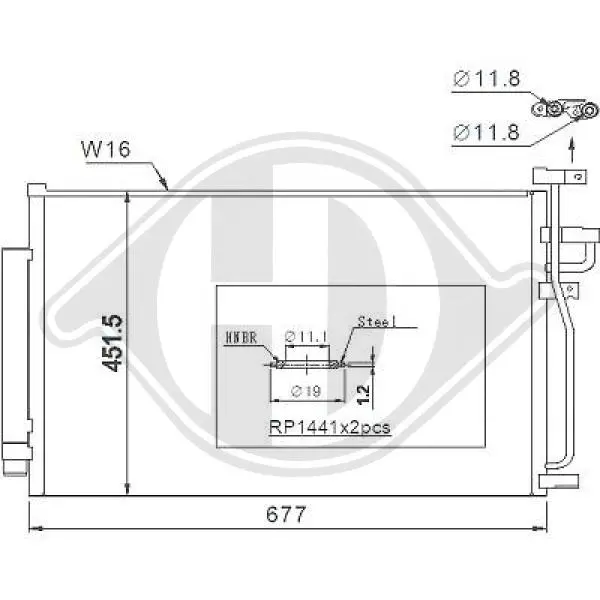 кондензатор, климатизация DIEDERICHS          