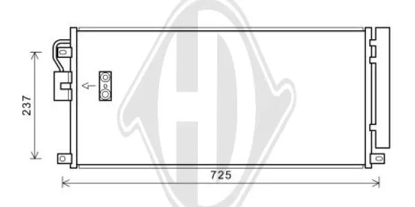 кондензатор, климатизация DIEDERICHS          