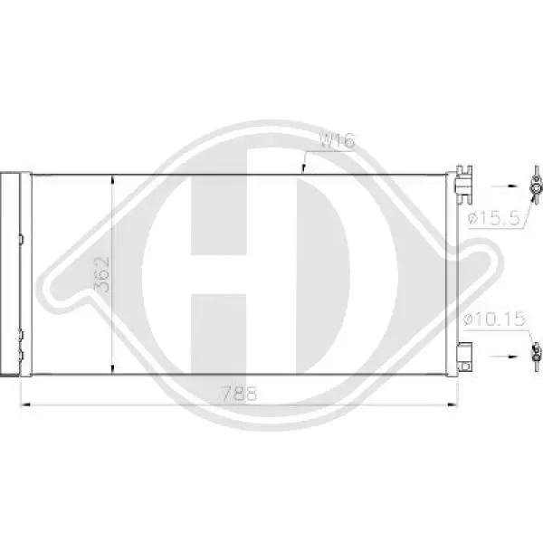 кондензатор, климатизация DIEDERICHS          