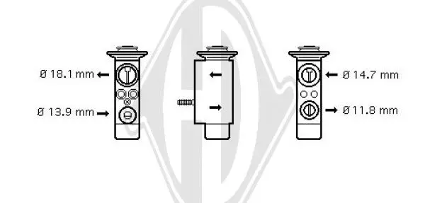 разширителен клапан, климатизация DIEDERICHS          