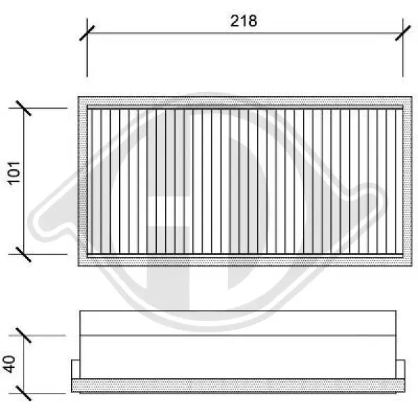Филтър купе (поленов филтър) DIEDERICHS          