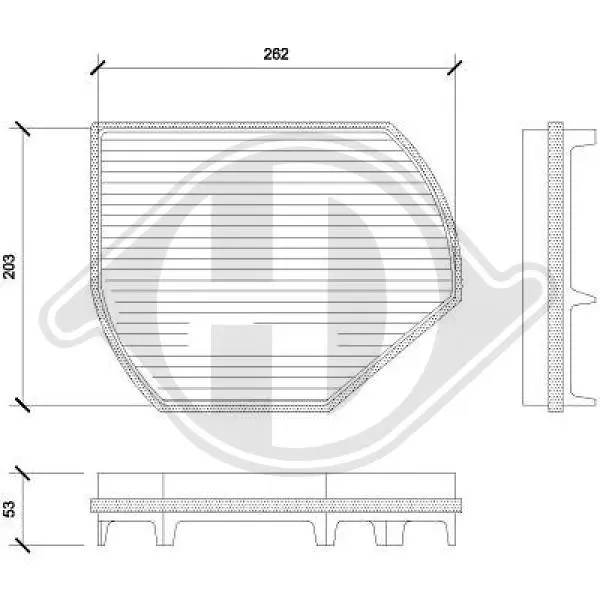 Филтър купе (поленов филтър) DIEDERICHS          