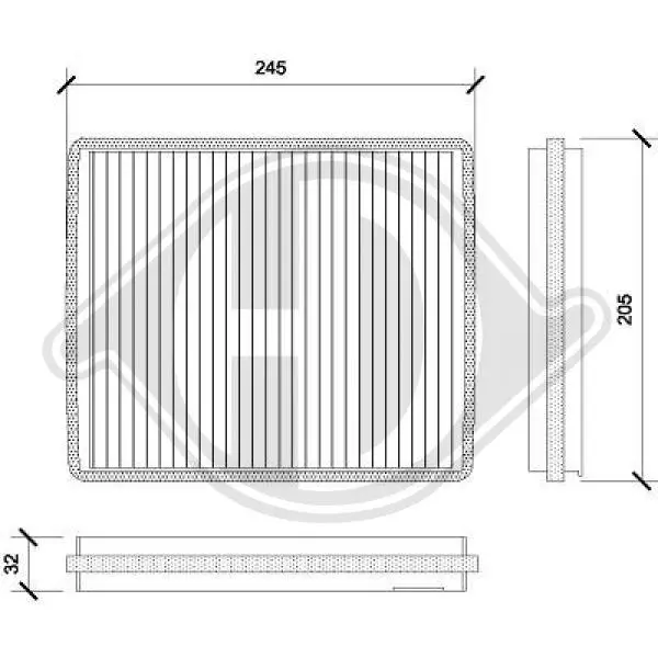 Филтър купе (поленов филтър) DIEDERICHS          