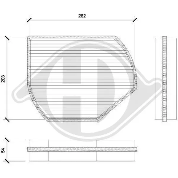 Филтър купе (поленов филтър) DIEDERICHS          