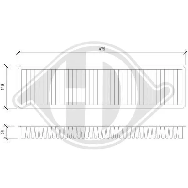 Филтър купе (поленов филтър) DIEDERICHS          