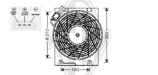 вентилатор, конденсатор на климатизатора DIEDERICHS          