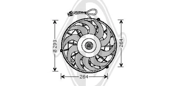 вентилатор, конденсатор на климатизатора DIEDERICHS          