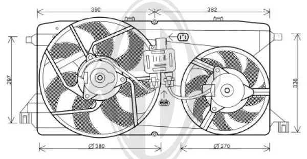 вентилатор, охлаждане на двигателя DIEDERICHS          