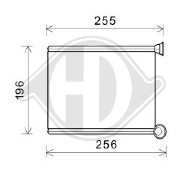 топлообменник, отопление на вътрешното пространство DIEDERICHS          