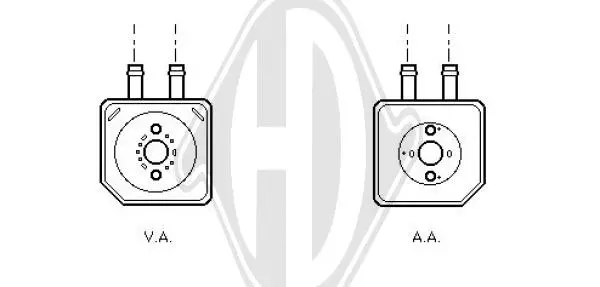 маслен радиатор, двигателно масло DIEDERICHS          