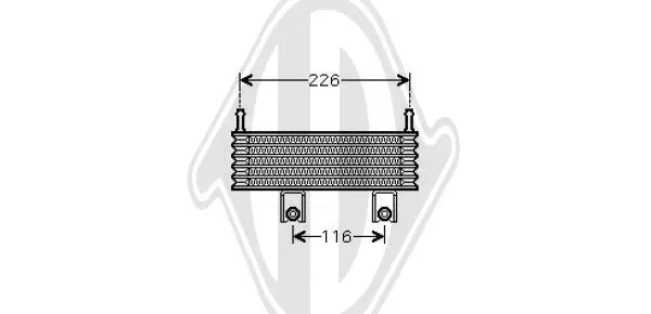 маслен радиатор, двигателно масло DIEDERICHS          